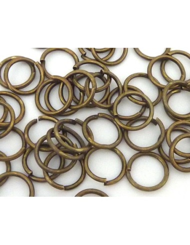 Anneaux brisés bronze 8mm