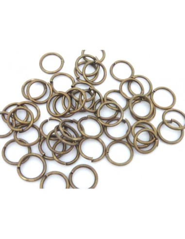 Anneaux ouverts 8mm bronze
