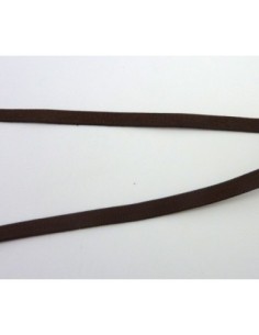 R-Fil élastique plat largeur 5mm brillant satiné marron... 2