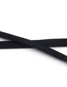 Ruban élastique 5mm noir brillant satiné 2