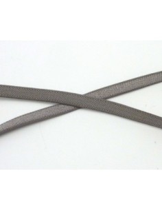 R-1m Fil élastique plat largeur 5mm brillant satiné gris... 2