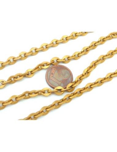 R-20cm de chaînette maillon plat 6,1mm x 5mm en...