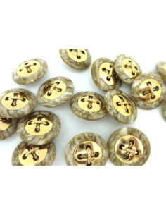 4 Boutons rond connecteur Vintage 22,5mm vert kaki pâle...