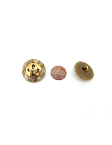 4 Boutons rond connecteur Vintage 22,5mm vert...