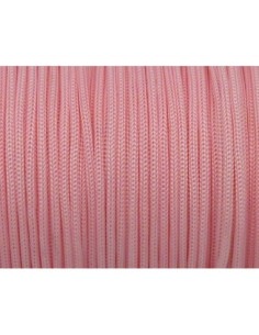 R-4m Fil, cordon polyester, nylon tressé 1,3mm rose pâle... 2