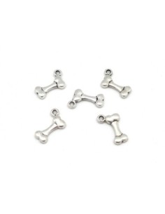 Breloques os en métal argenté