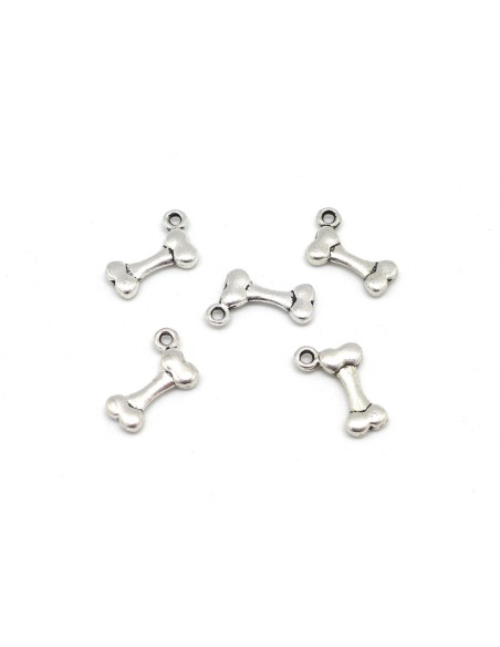 Breloques os en métal argenté Breloques os en métal argenté