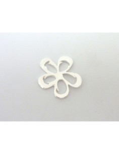 R-Estampe, pendentif fleur 5 pétales 20mm en métal...