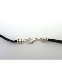 Fermoir mousqueton avec embout rond strié pour cordon... 2