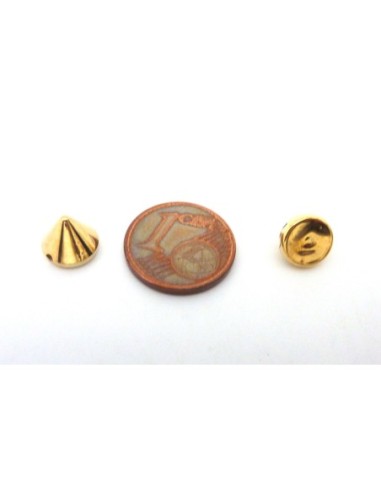 Clou doré à coudre ou à coller pour customisation 8mm