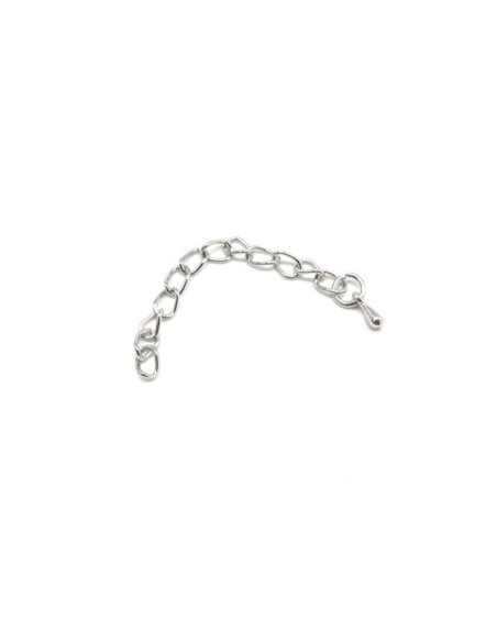 Chainette d'extension argenté pour création bracelet Chainette d'extension argenté pour création bracelet