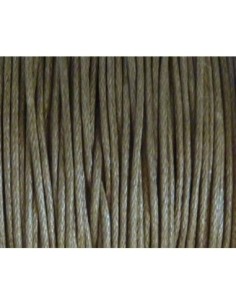 Cordon coton ciré bronze 1mm pour bijoux 2