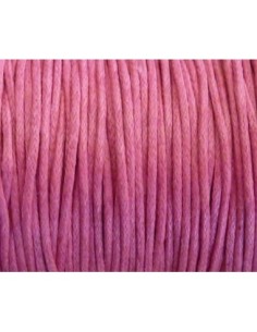 10m de Fil coton ciré 1mm rose framboise