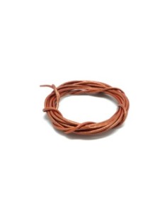 Cordon cuir 1,5mm marron cuivré 2