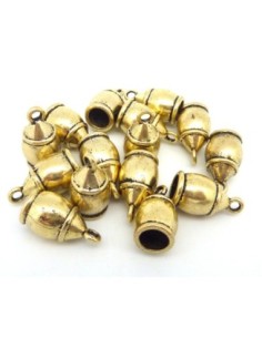 Embout pour cordon 7-7,5mm en métal doré pâle 2