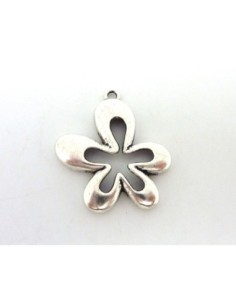 R-2 Pendentifs breloques fleur 5 pétales 32,6mm en métal... 2