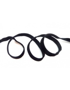 Ruban élastique velours 10mm noir 2