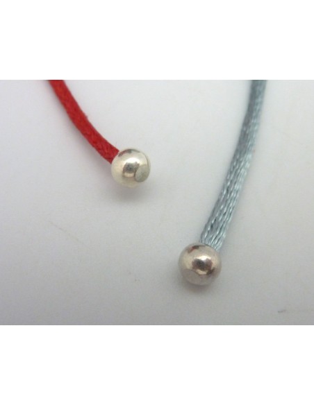 R-5 Perles embout de finition pour cordon de 2mm en zamac