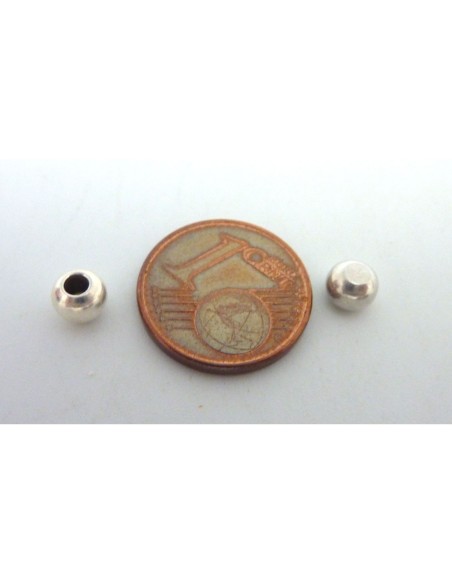 R-5 Perles embout de finition pour cordon de 2mm en zamac