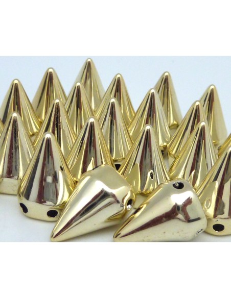 Perle clou doré pâle en acrylique pas chère