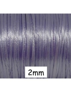 cordon Queue de rat 2mm de couleur parme gris de lin