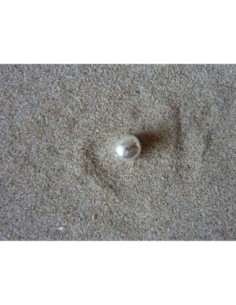 Fermoir aimanté boule, rond pour cordon de 3mm en métal argenté brillant blanc 2
