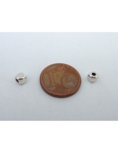 Petite perle cube argenté 3,5mm pour création DIY 2