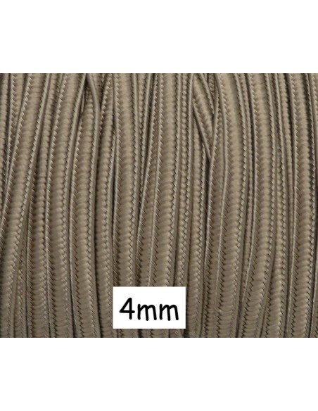 Ruban soutache marron châtain clair 4mm