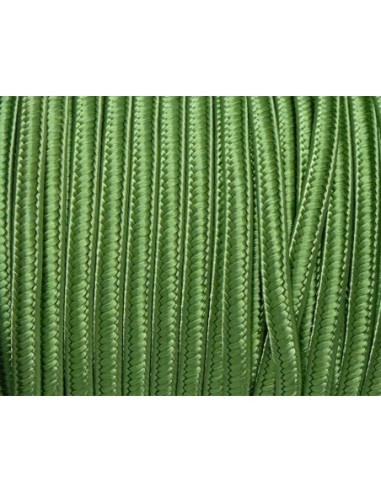 Ruban soutache vert olive satiné 4mm