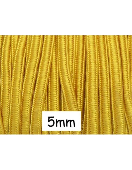 Ruban soutache jaune ocre 5mm