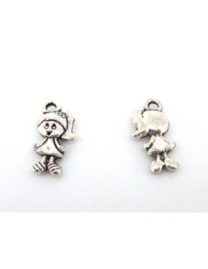 50 Breloques pendentif fillette 15,1mm Charm en métal... 2