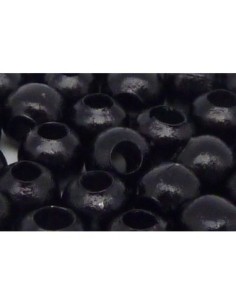 Perle en métal noire pour cordon cuir 2,5mm pas chère 2