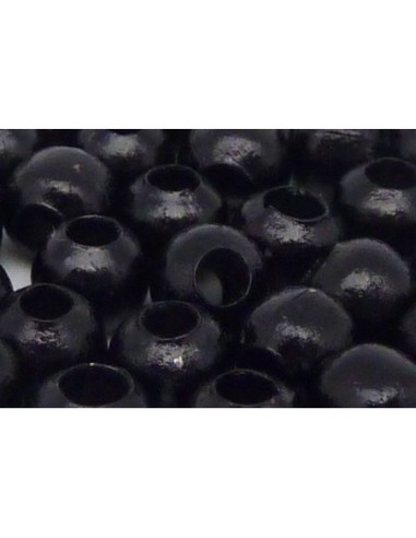 Perle métallique de couleur noire