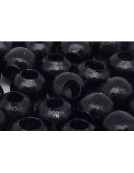 Perle métallique de couleur noire