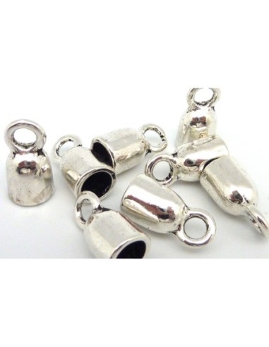 Embout argenté pour création DIY