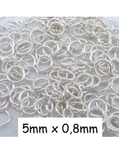 Anneau de jonction 5mm argenté