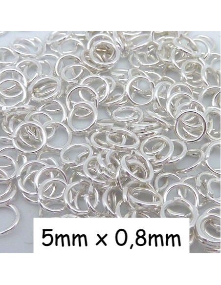 Anneau de jonction 5mm argenté