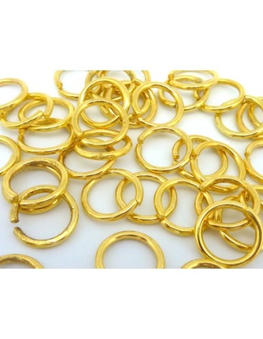 Anneaux brisés doré 12mm épais