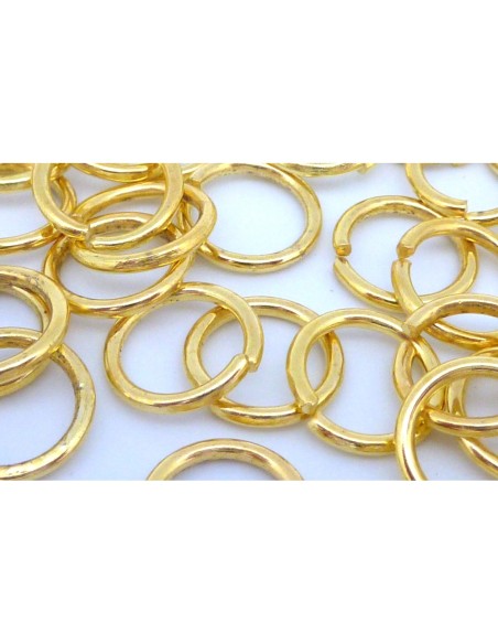 Anneaux ouverts doré 12mm