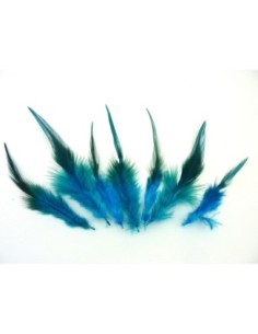 Plume bleu canard pour création d'attrape rêves approximativement 9-16 cm 2