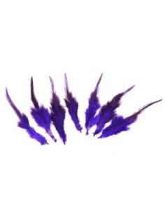 7 plumes teinte violet approximativement 8-16 cm 2