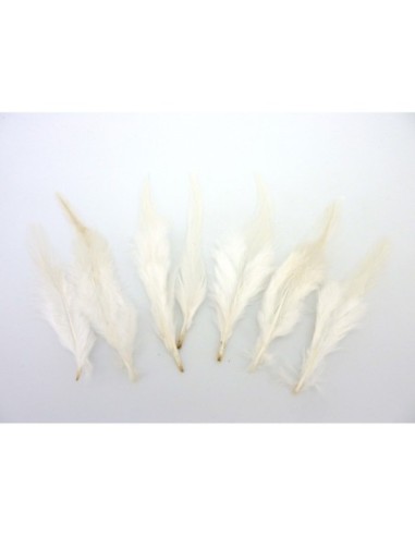 Plume blanche pour chapeau