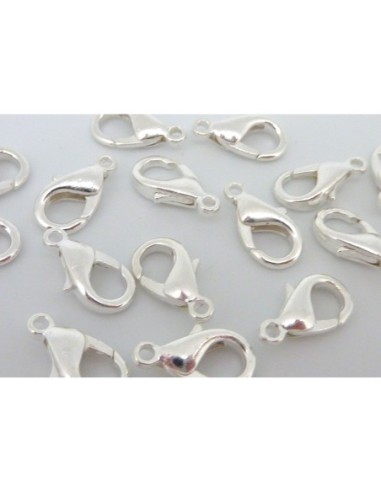 Mousqueton pas cher en métal argenté 12mm