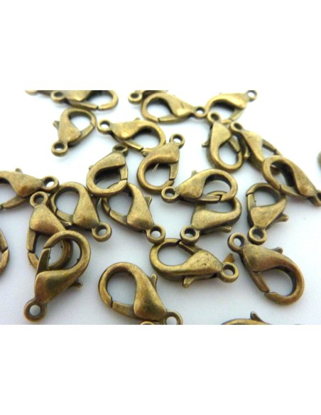 Fermoir Mousqueton 12mm bronze