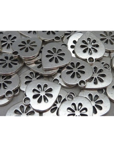 R-5 Breloques coeur, pendentif coeur 17,6mm en...