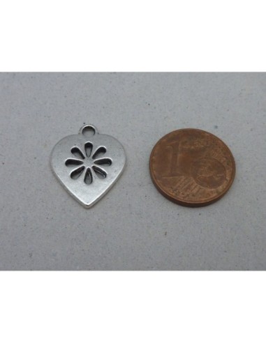 R-5 Breloques coeur, pendentif coeur 17,6mm en...
