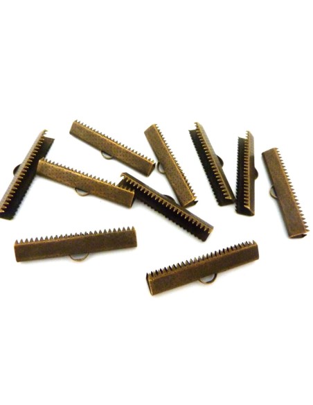 Serre ruban 35mm métal couleur bronze