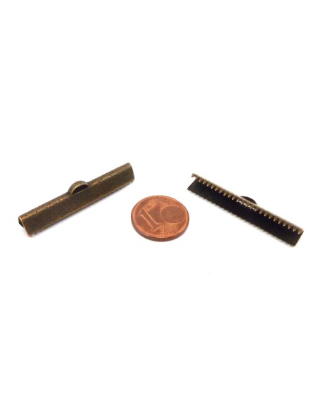 Serre ruban 35mm métal couleur bronze