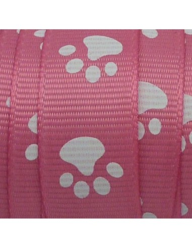 R-1m Ruban  plat 15mm empreinte patte de chat...