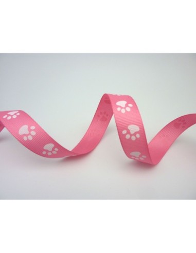 R-1m Ruban  plat 15mm empreinte patte de chat...